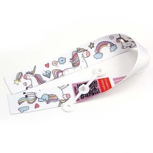 Pulsera identificacion infantil Codylife Kids Tex tela raso cierre inviolable con codigo QR